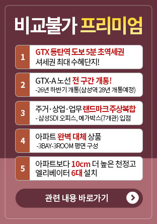 동탄역 디에트르 퍼스티지 프리미엄 안내